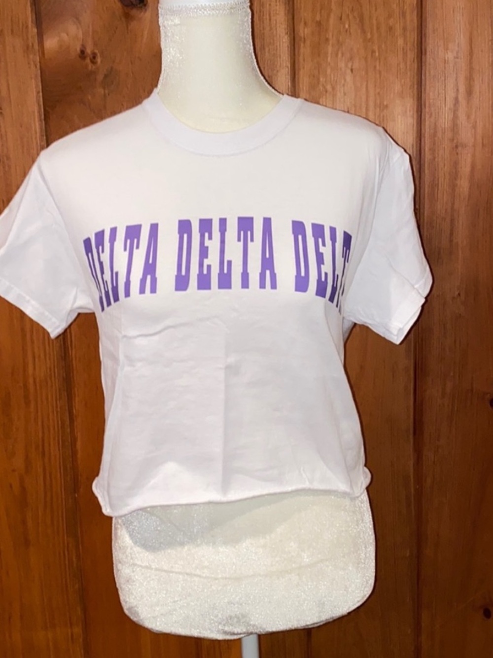 Gildan Delta Delta Delta Cropped Tshirt